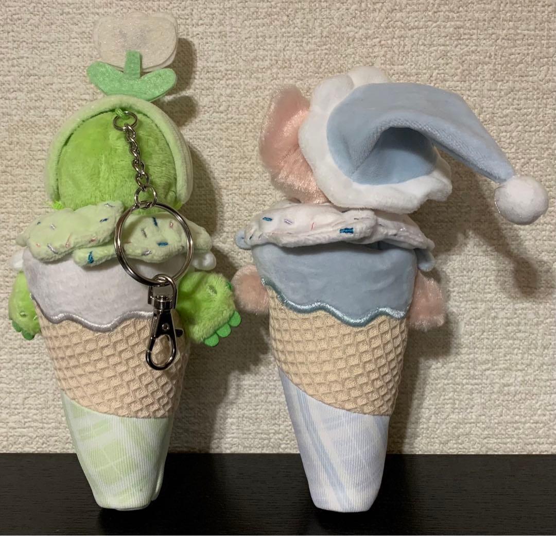 香港 ディズニー オルメル リーナベル キーチェーン マスコット アイスクリーム