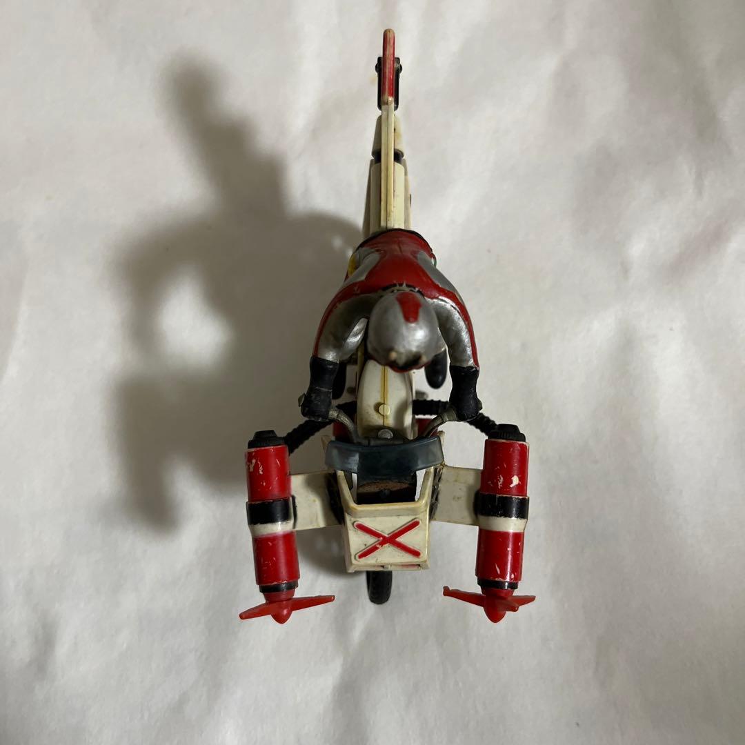 ⚠️レア 仮面ライダーエックス 1期クルーザー 赤プロペラ 超合金 当時