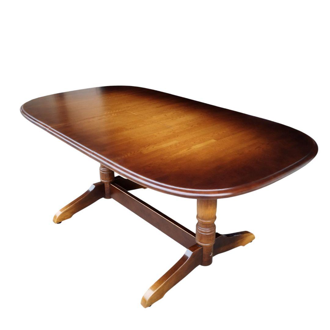 【極美品】飛騨産業 キツツキ 伸長 ダイニングテーブル エクステンションテーブル