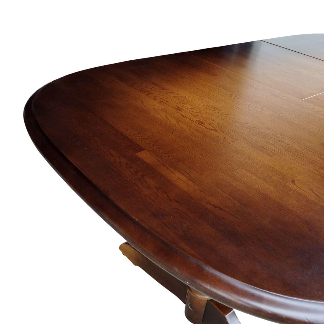 【極美品】飛騨産業 キツツキ 伸長 ダイニングテーブル エクステンションテーブル