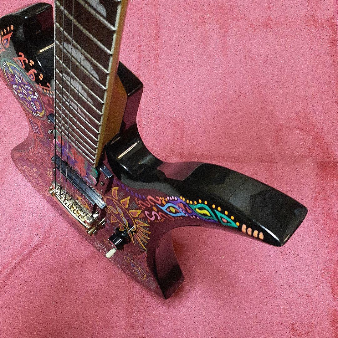 良・美品】サイケペイント・hideモデル。モッキンバードエレキギター。
