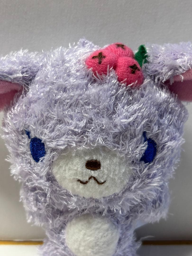 サンリオ　シュガーバニーズ　ブルーベリーうさ　ぬいぐるみ　マスコット