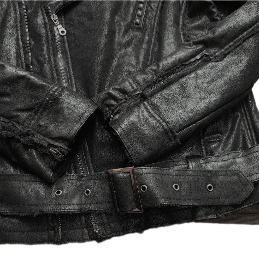 00s midas coating fur jacket 平成 y2k vkei - メルカリ