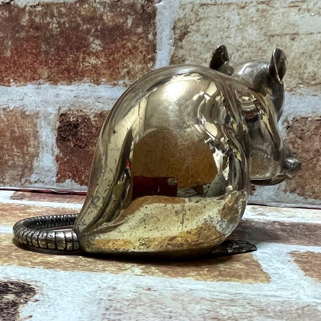 正斉(銘) 栗持ち鼠 金属製