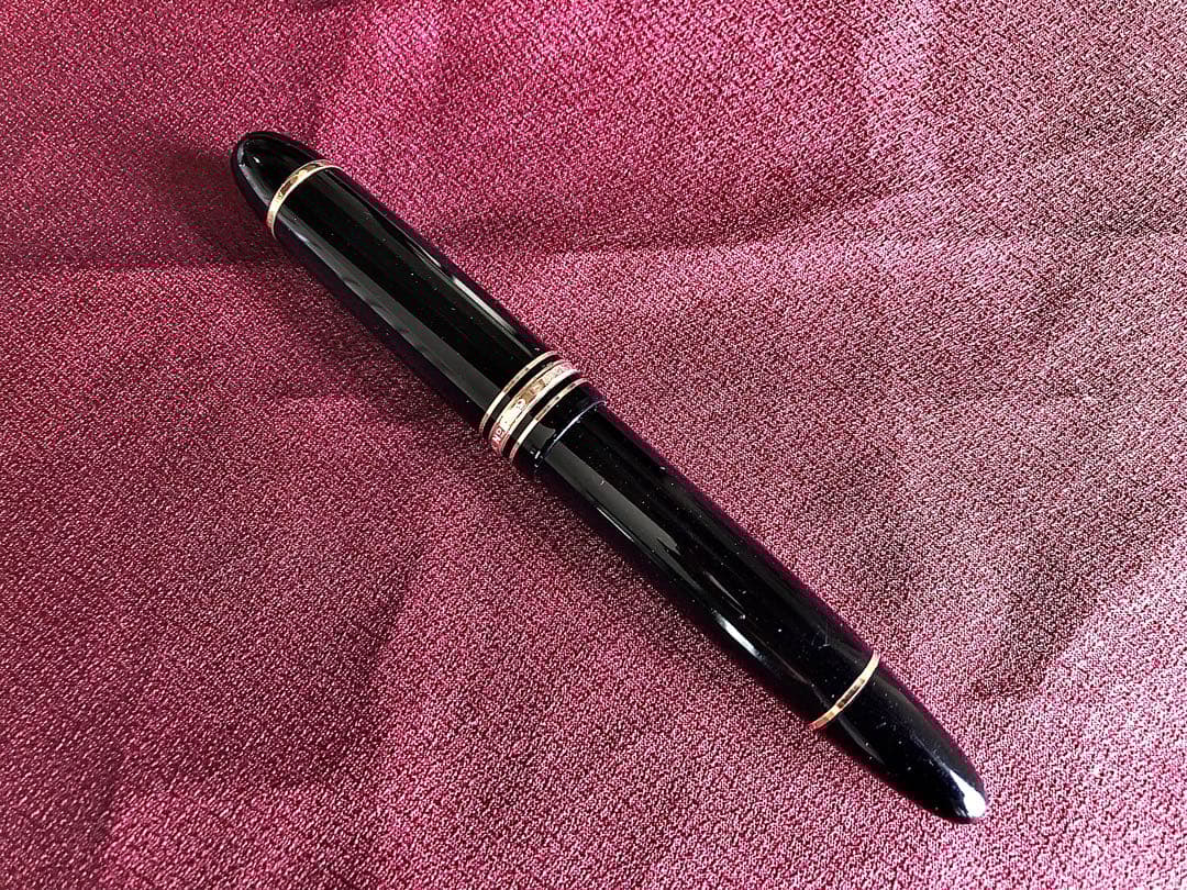 モンブラン 149 14C 中白 二段エボナイト芯 万年筆