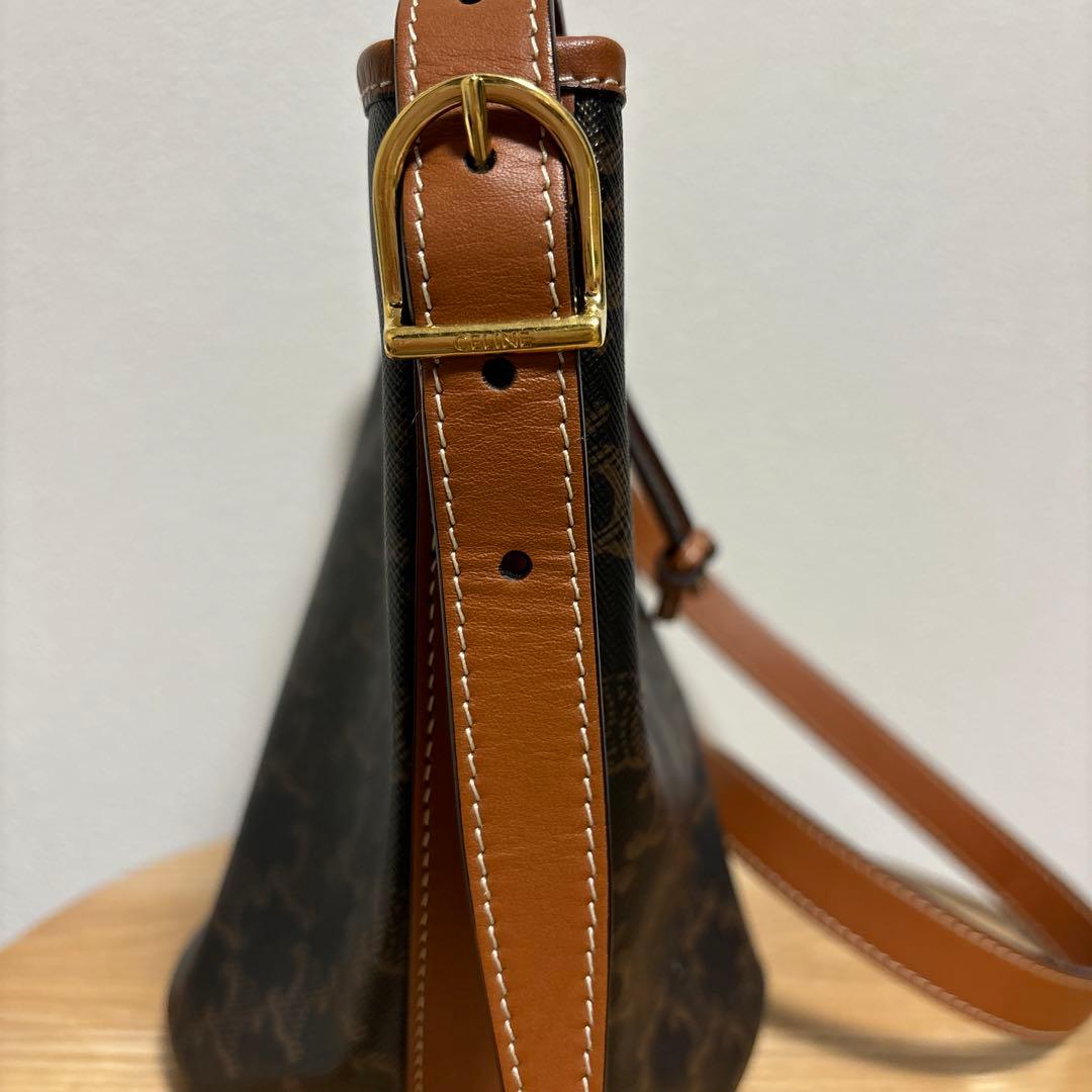 セリーヌCELINE ドローストリングスショルダーバッグ