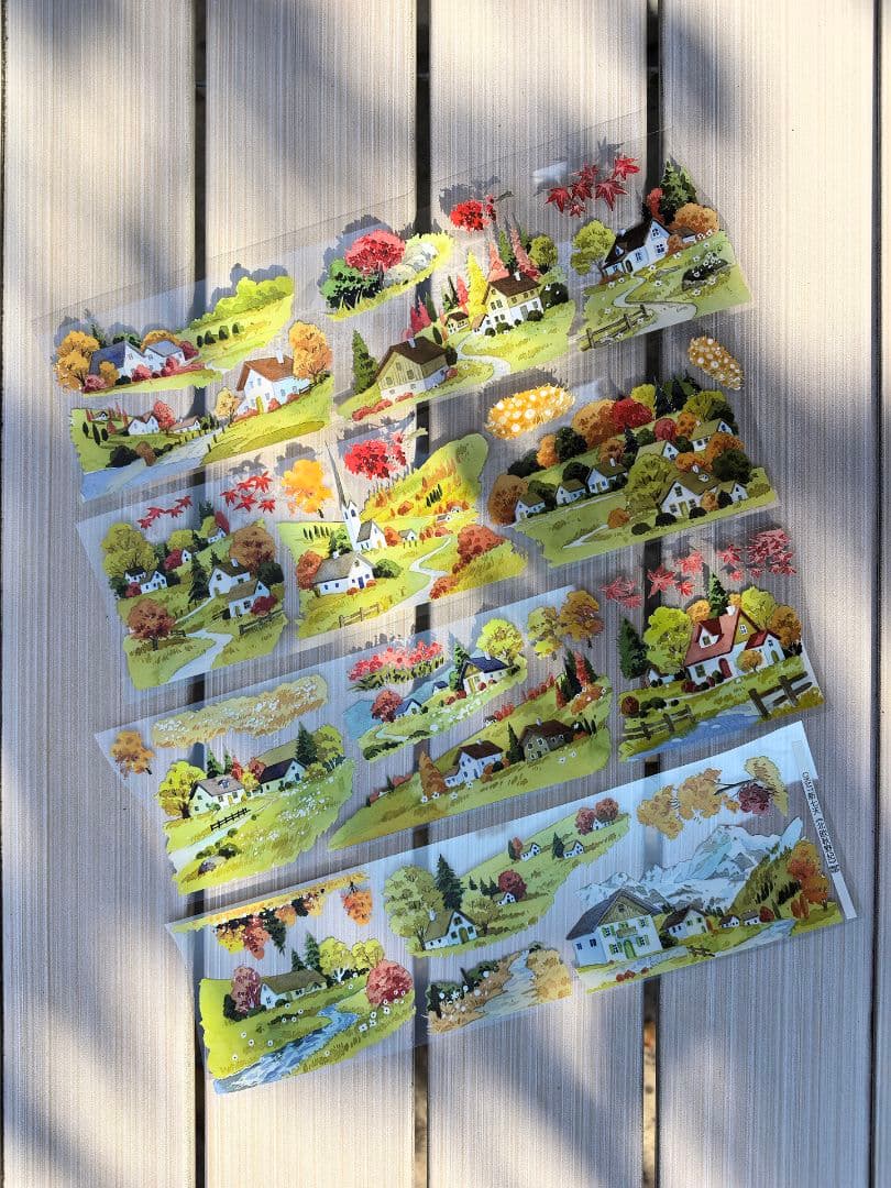 おすそ分け☆海外マステ PETテープ 切り売り 新七天 北欧秋野纪 1