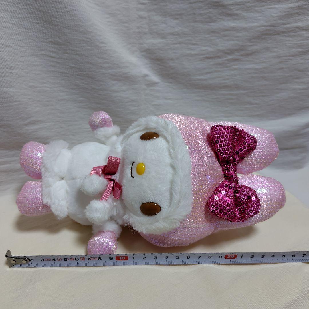 マイメロディ スパンコール ゆきんこ ぬいぐるみ りぼん