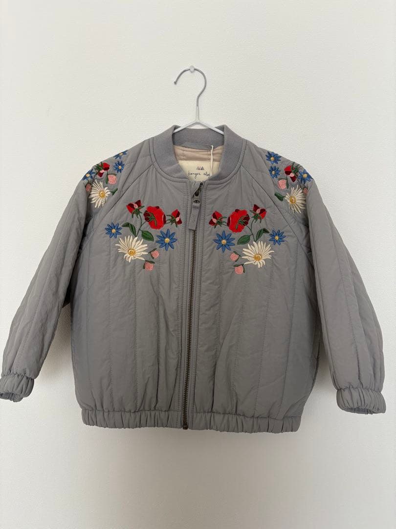 konges sloejd 花柄刺繍ジャケット 3Y