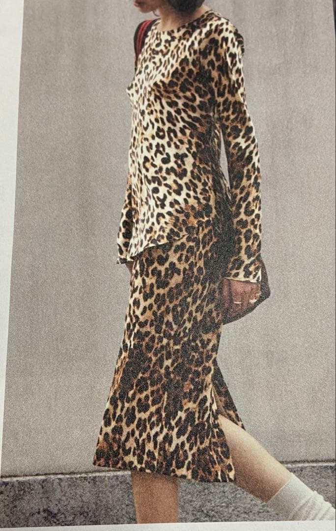 ドゥーズィエムクラス o biani レオパード柄スカート