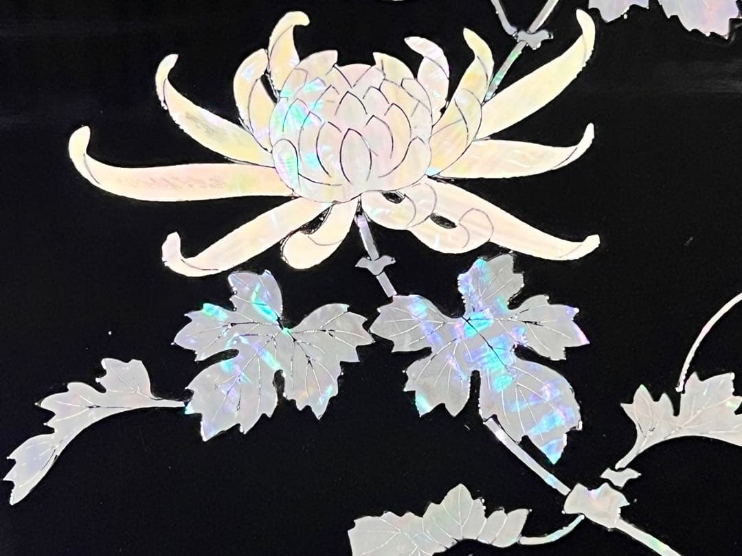 DT649 青貝塗 螺鈿 文箱 共箱 フリーメイソン螺鈿箱 文化遺産オンライン