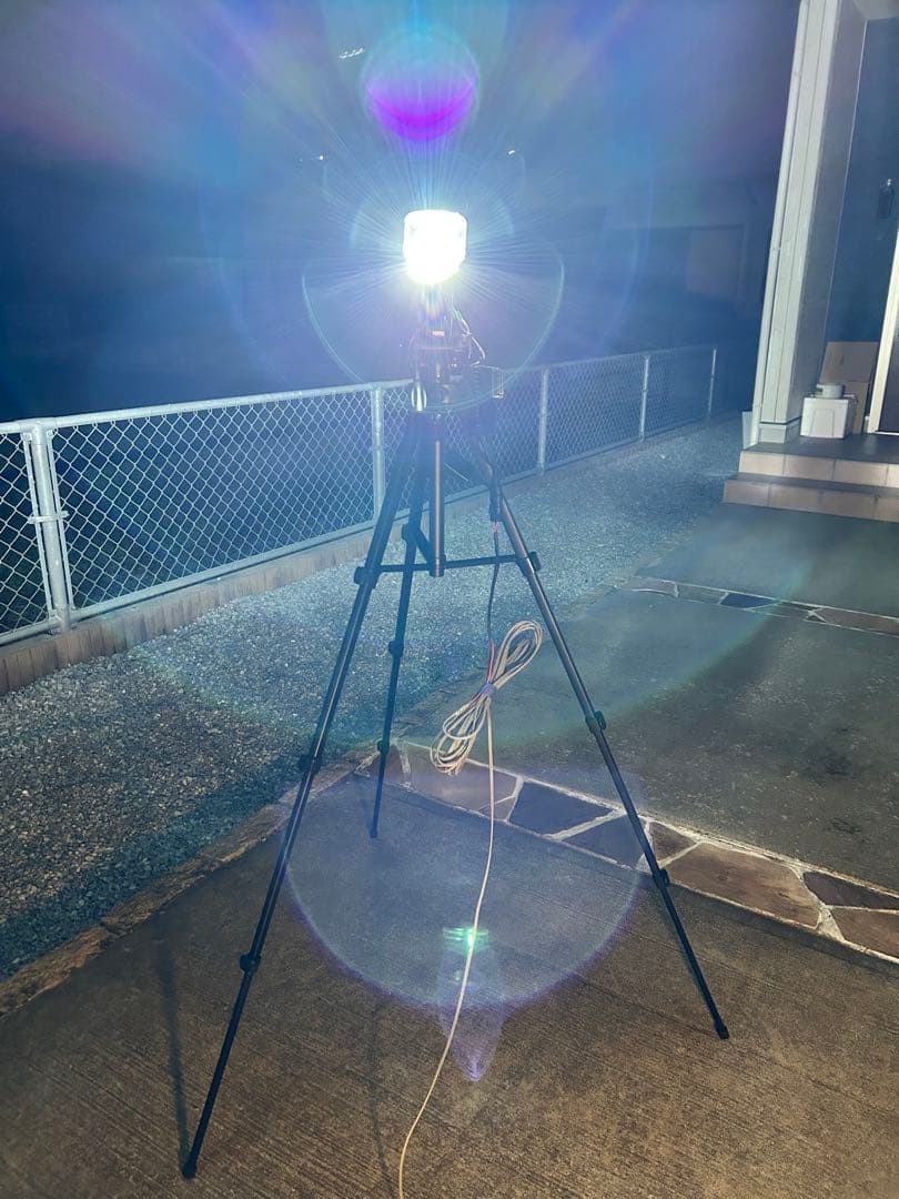 灯火採集 三脚型 ライトトラップ HID 100w 紫外線放出加工済