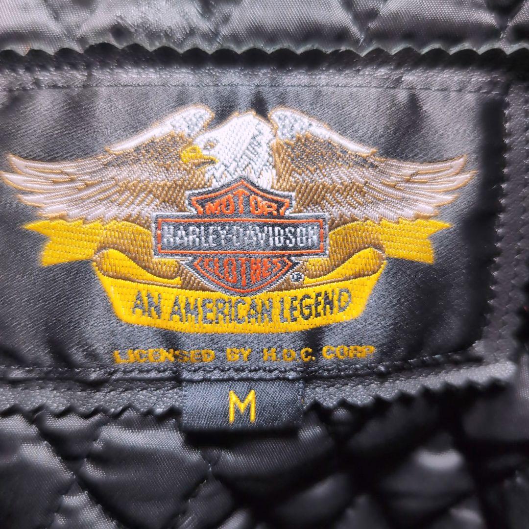 ハーレーダビッドソン ライダース 刺繍 ロゴ 中綿 キルティング