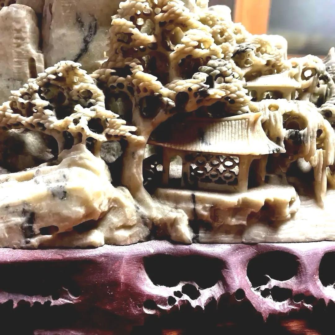 アンティーク 天然大理石 置物 台湾お土産