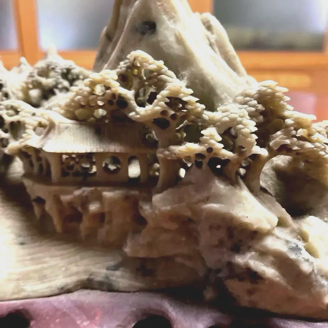 アンティーク 天然大理石 置物 台湾お土産