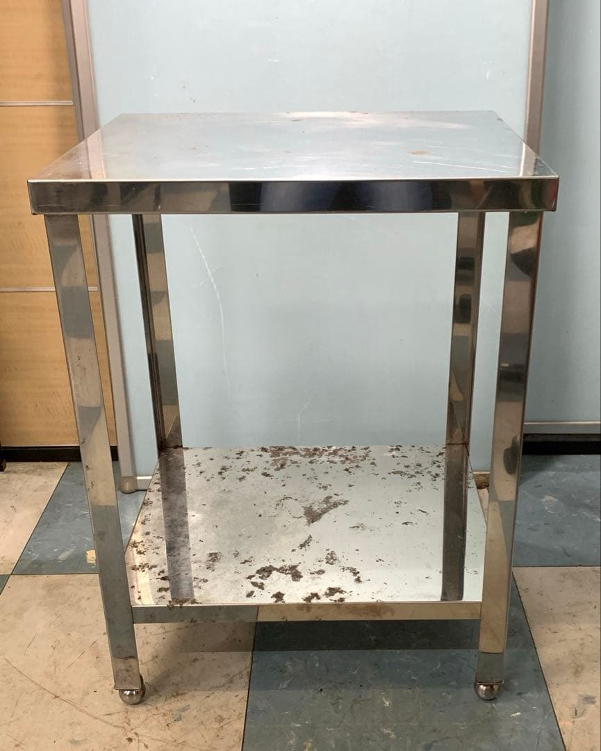 業務用ステンレス作業台 調理台 高さ790㎜×幅600㎜×奥行500㎜ ガス台 業務用ステンレス作業台 調理台 高さ790㎜×幅600㎜×