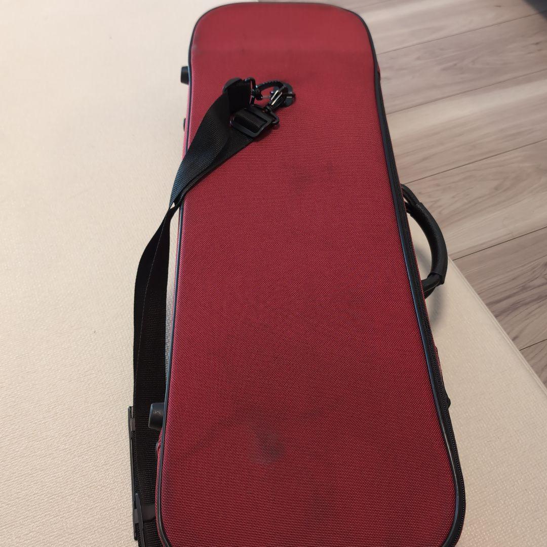 BAM Stylus バイオリンケース　バーガンディ×シルバー