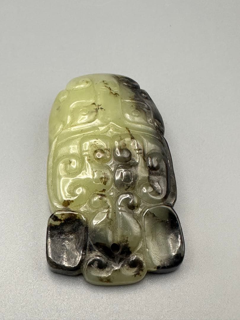 中国美術 ループタイ 和田玉 古砡 白砡 根付 天然素材 アンティーク