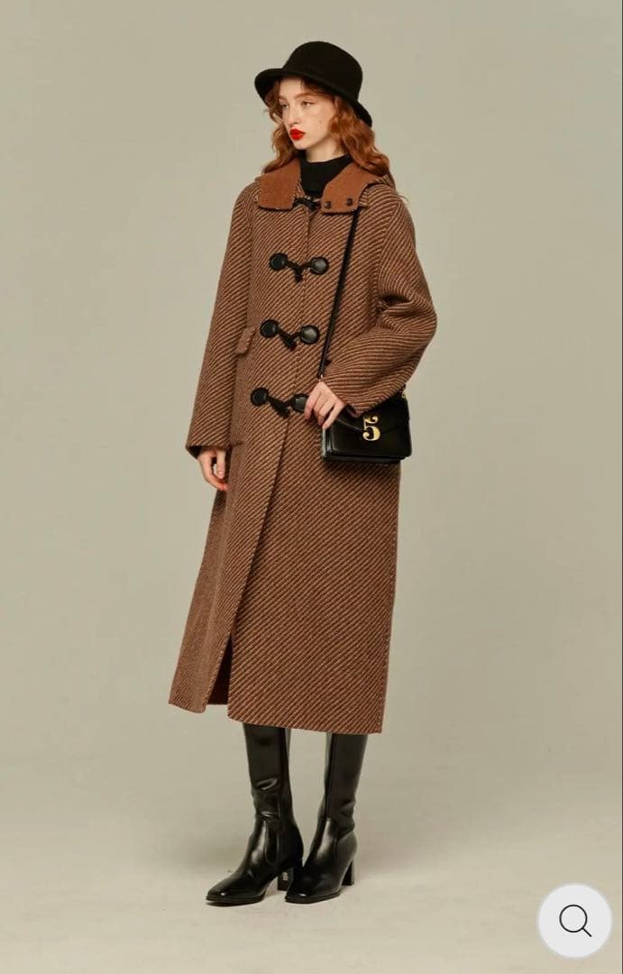 新品　tnewties 《ぺしゃんこになったサンドウィッチ》2WAYウールコート