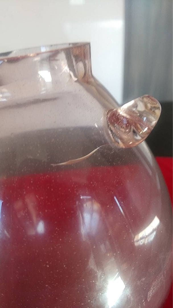 チロリ 酒器 古道具 アンティーク 水注 ちろり 和ガラス 花器 ギャマン