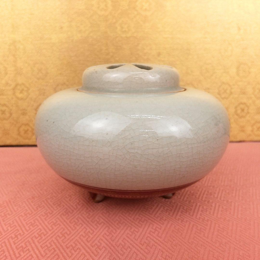 お値下げしました！】九谷焼 香炉 色絵 鶏図 泉山作