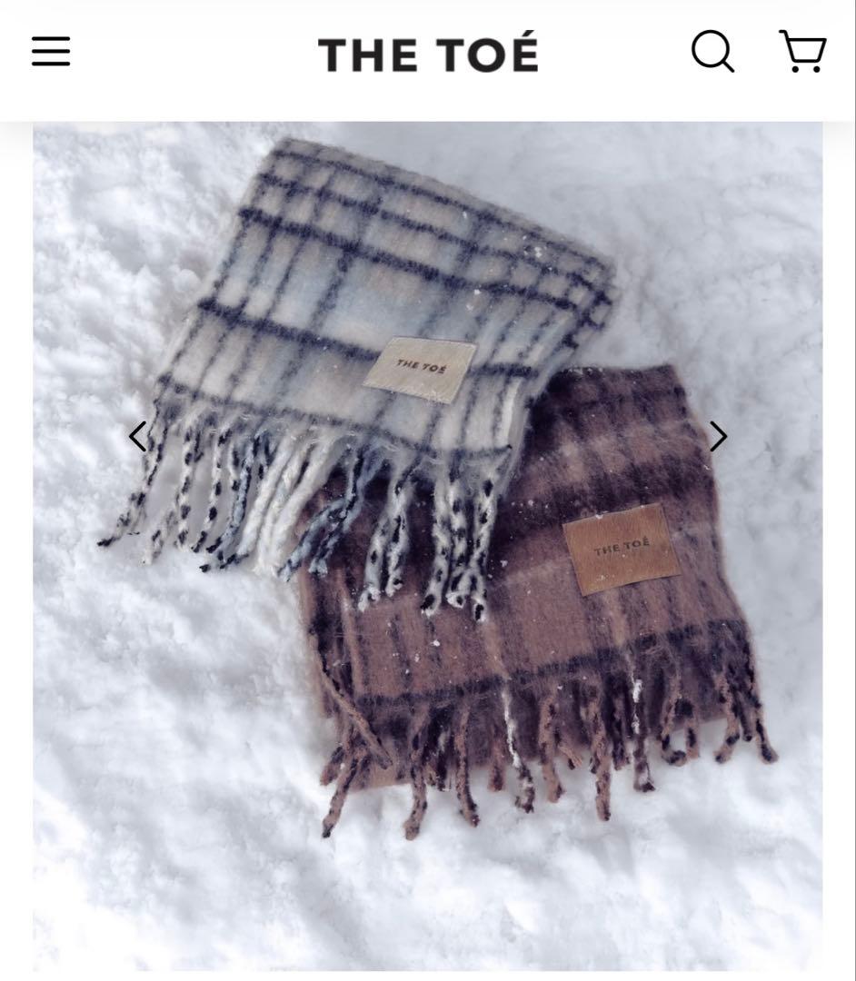 THE TOE チェック柄 マフラー - メルカリ