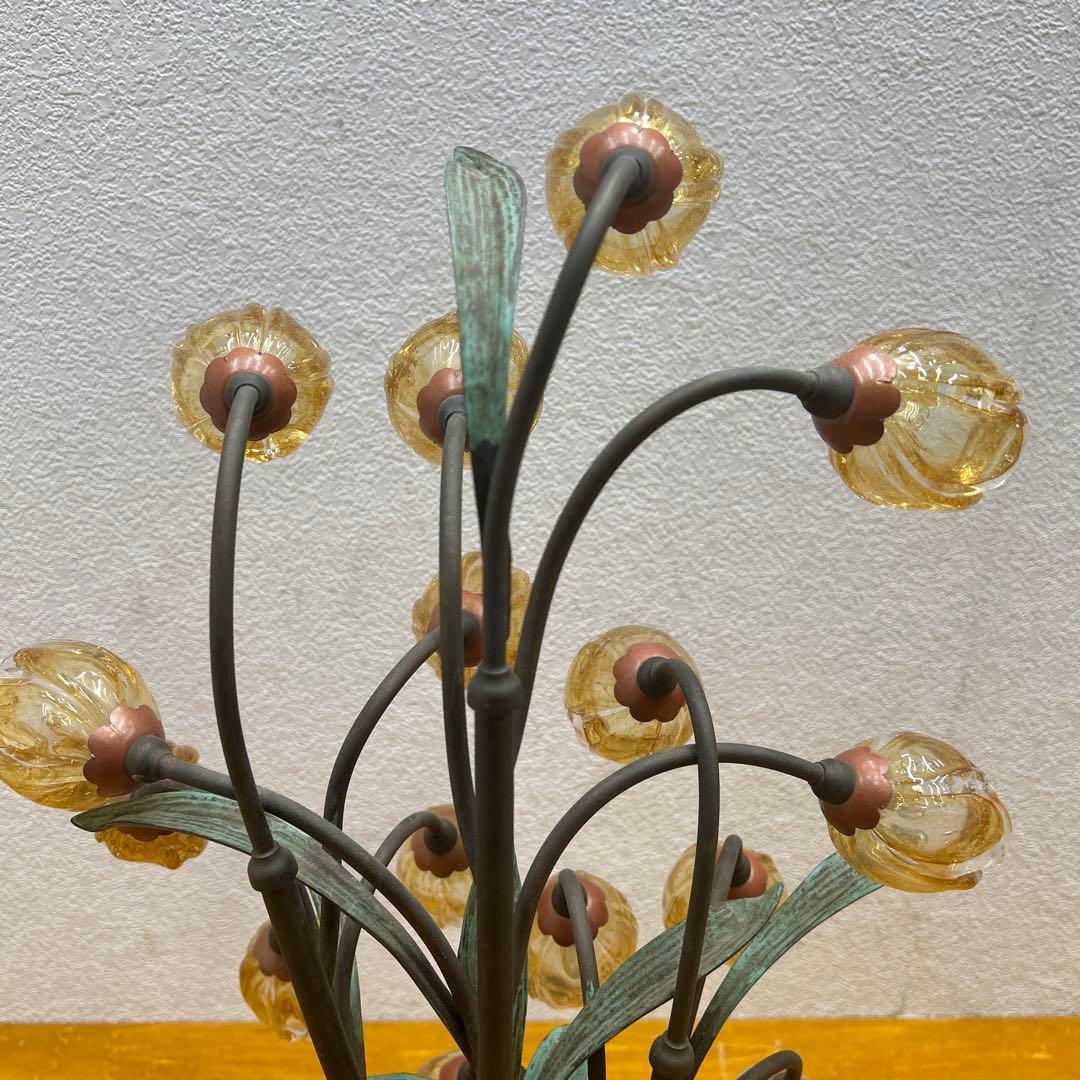 4362 オリジナーレ社□ムラーノガラス/テーブルランプ/真鍮/24万