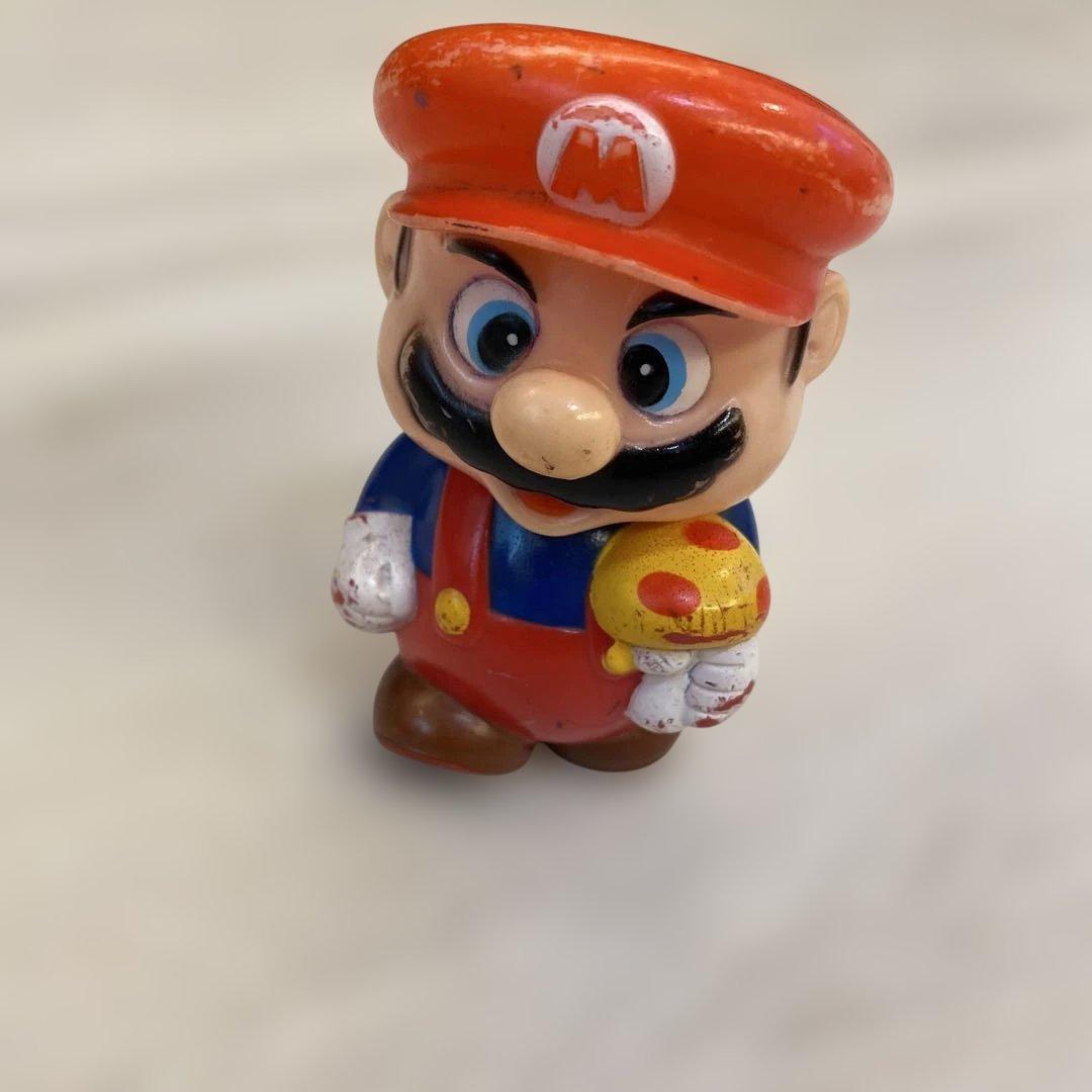 レトロ！レア！マリオ ソフビ貯金箱 任天堂 SUPER MARIO BROS.