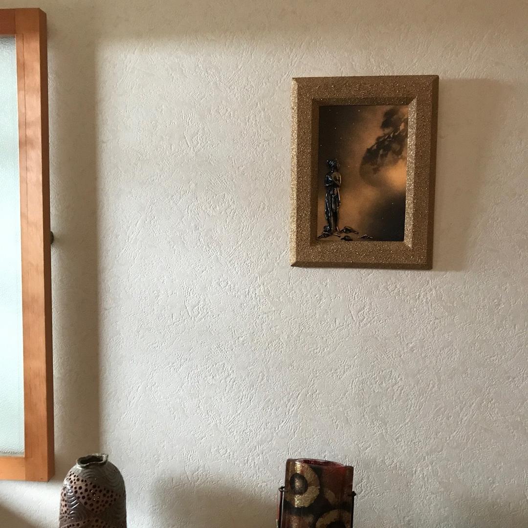 ニュージーランド　３Dモノクロマティックアート　“女性“