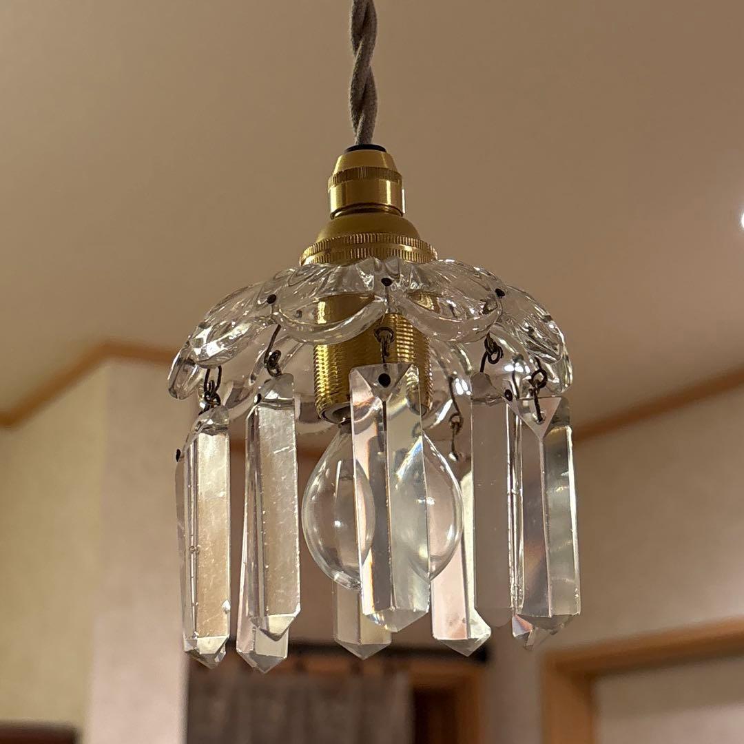 フランス オールドバカラ Baccarat ミニシャンデリア ペンダントライト