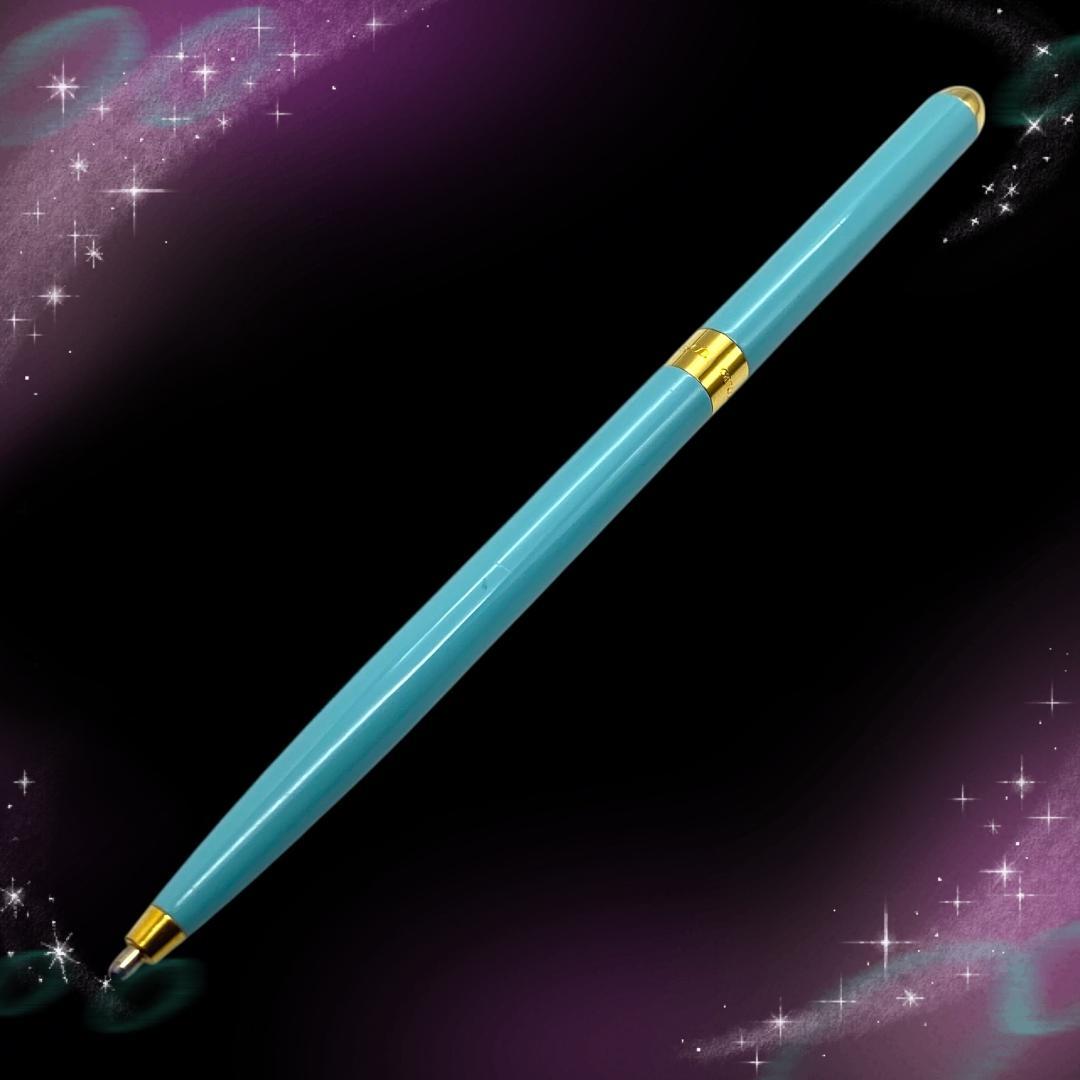 《美品》 ティファニー スリムボールペン ツイスト式 ティファニーカラー