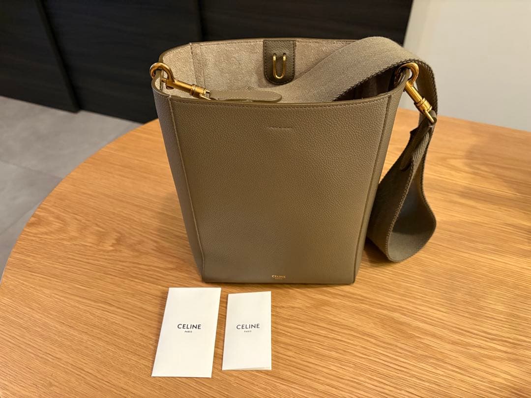 CELINE サングル ショルダーバッグ トープ
