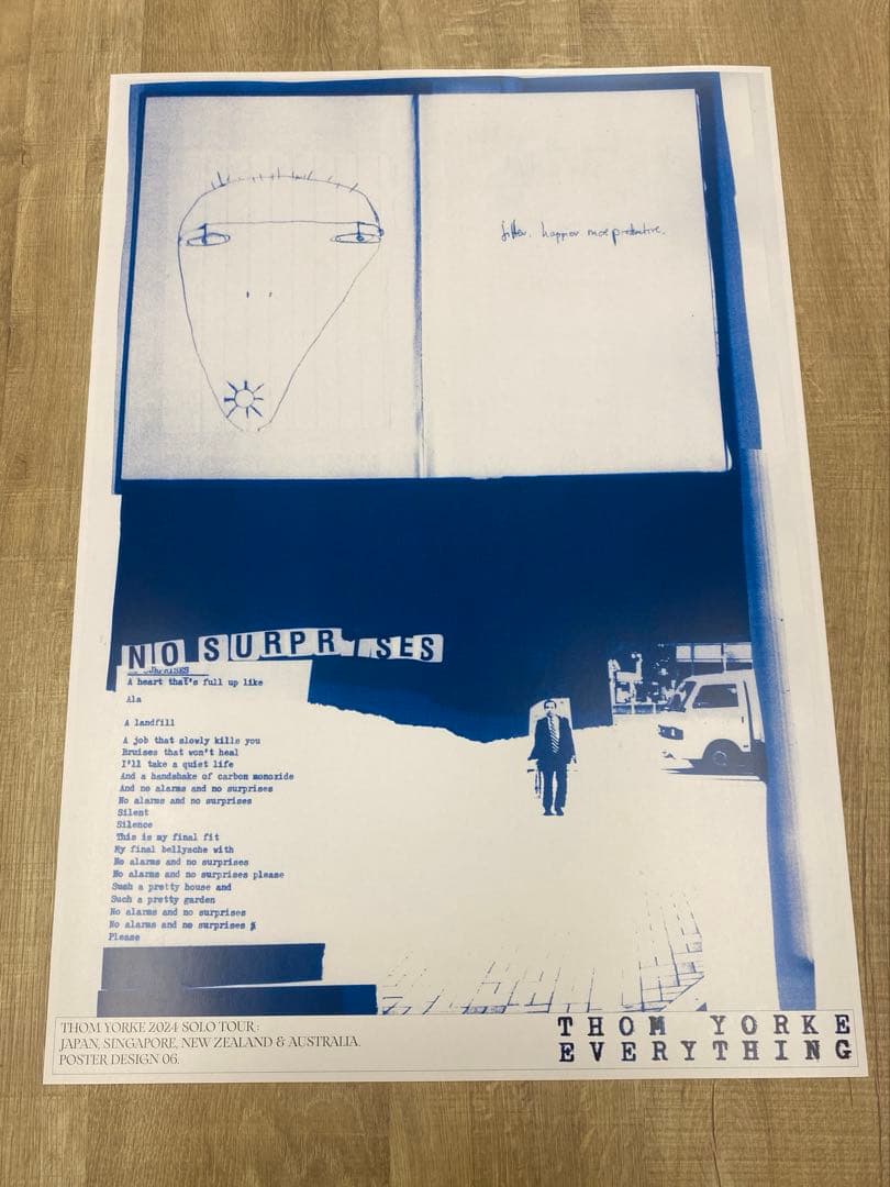 トムヨーク THOM YORKE 2024 TOUR ポスター 限定 - メルカリ