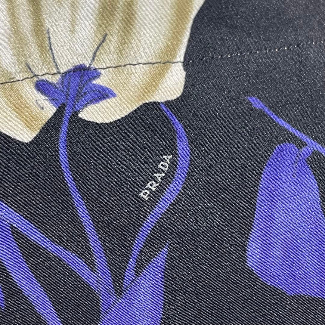 プラダ　PRADA 花柄　スカート　ひざ丈　レディース　42サイズ