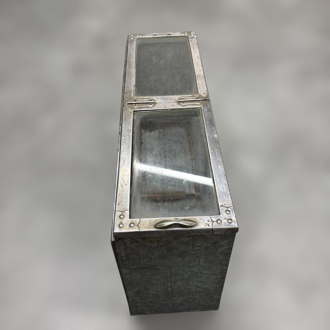 昭和レトロ 駄菓子屋 ブリキガラスショーケース ディスプレイラック