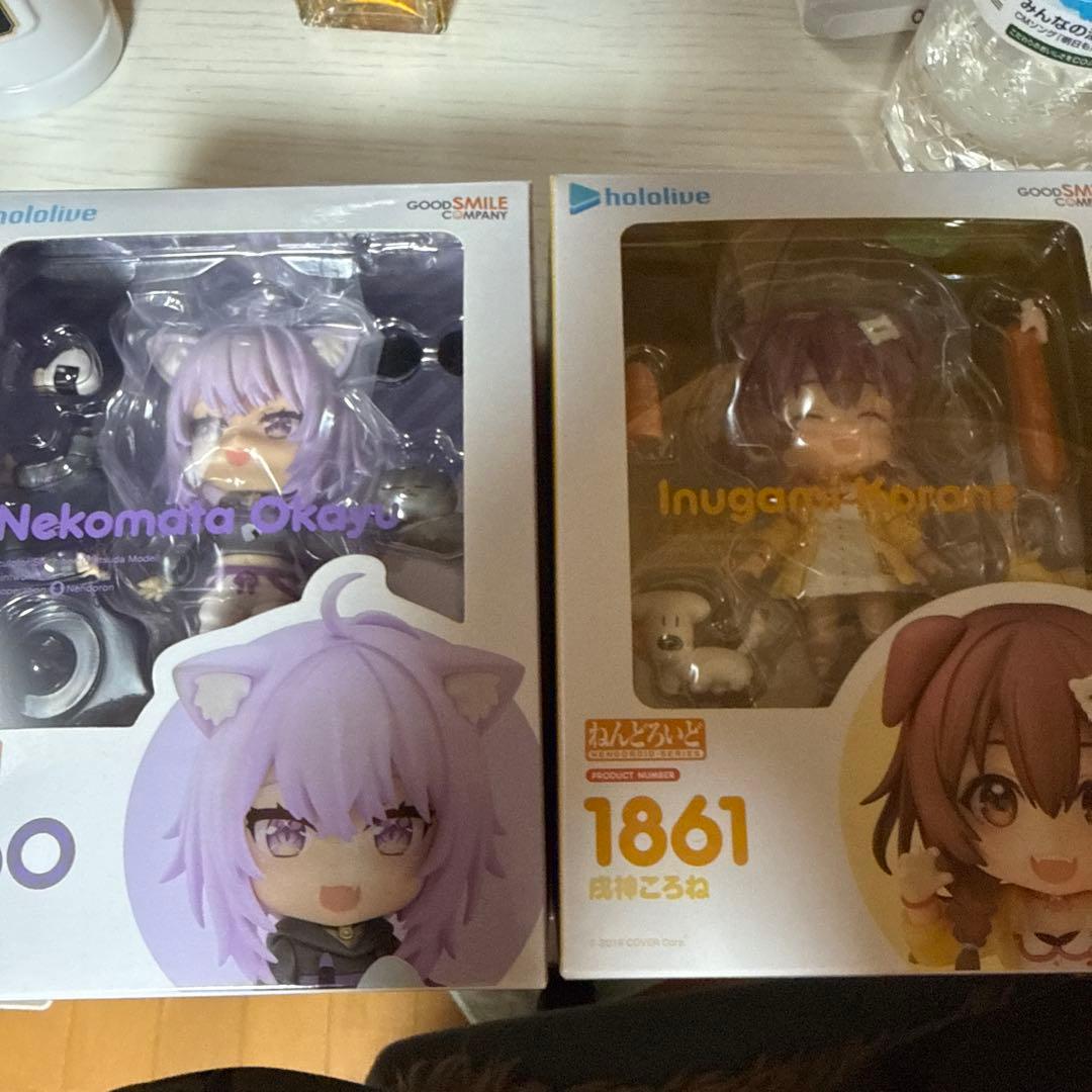 るかっぷ 猫又おかゆ u0026 戌神ころね + 限定座布団 るかっぷ」猫又