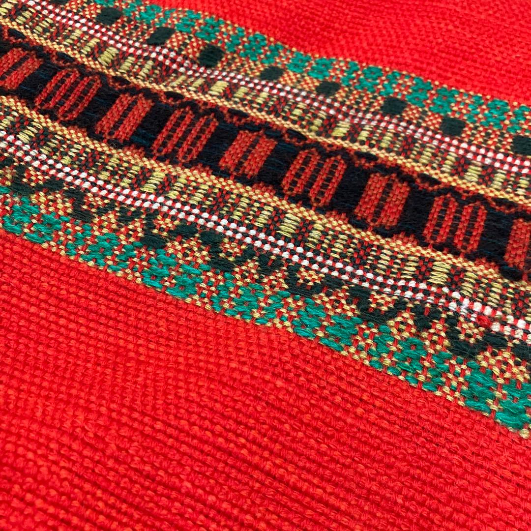 ユーカラ織大判マフラー 北海道優佳良織工芸館 手織りつむぎ 毛100