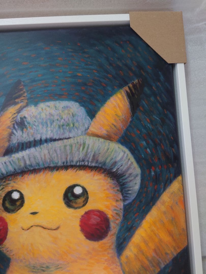 ☆正規品☆白木枠 ゴッホ ピカチュウ キャンバスアート Sサイズ