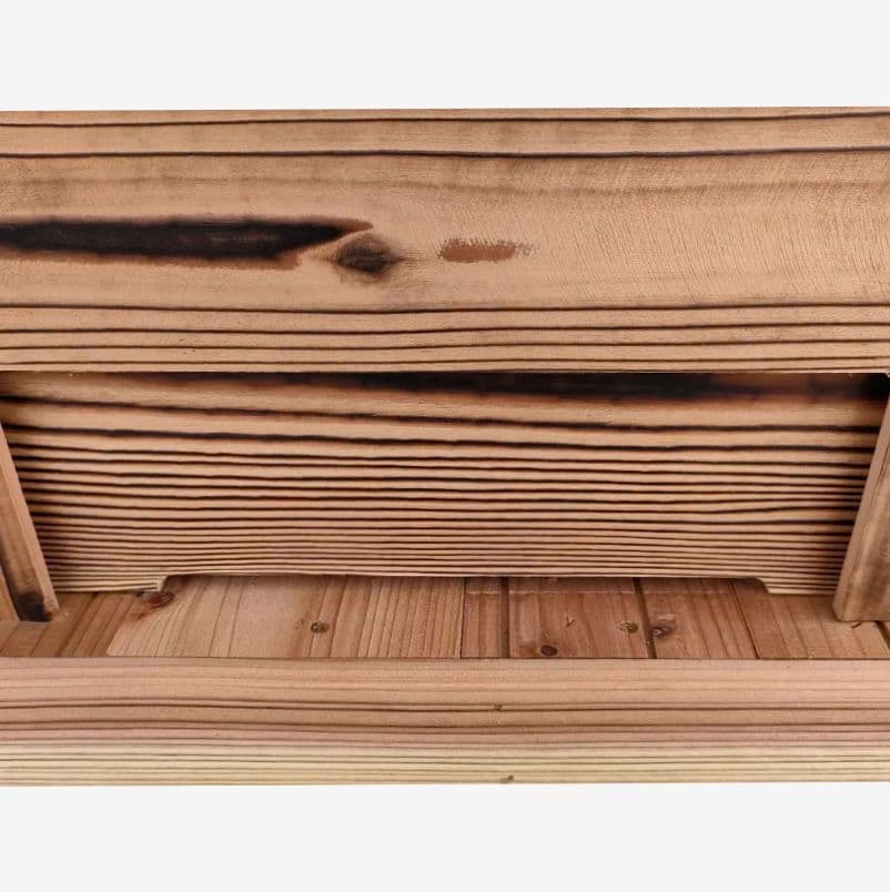 『みつばち巣箱＋巣箱用継箱のセット（巣枠無し）』焼杉 蓋上防水板張り（10枚箱）