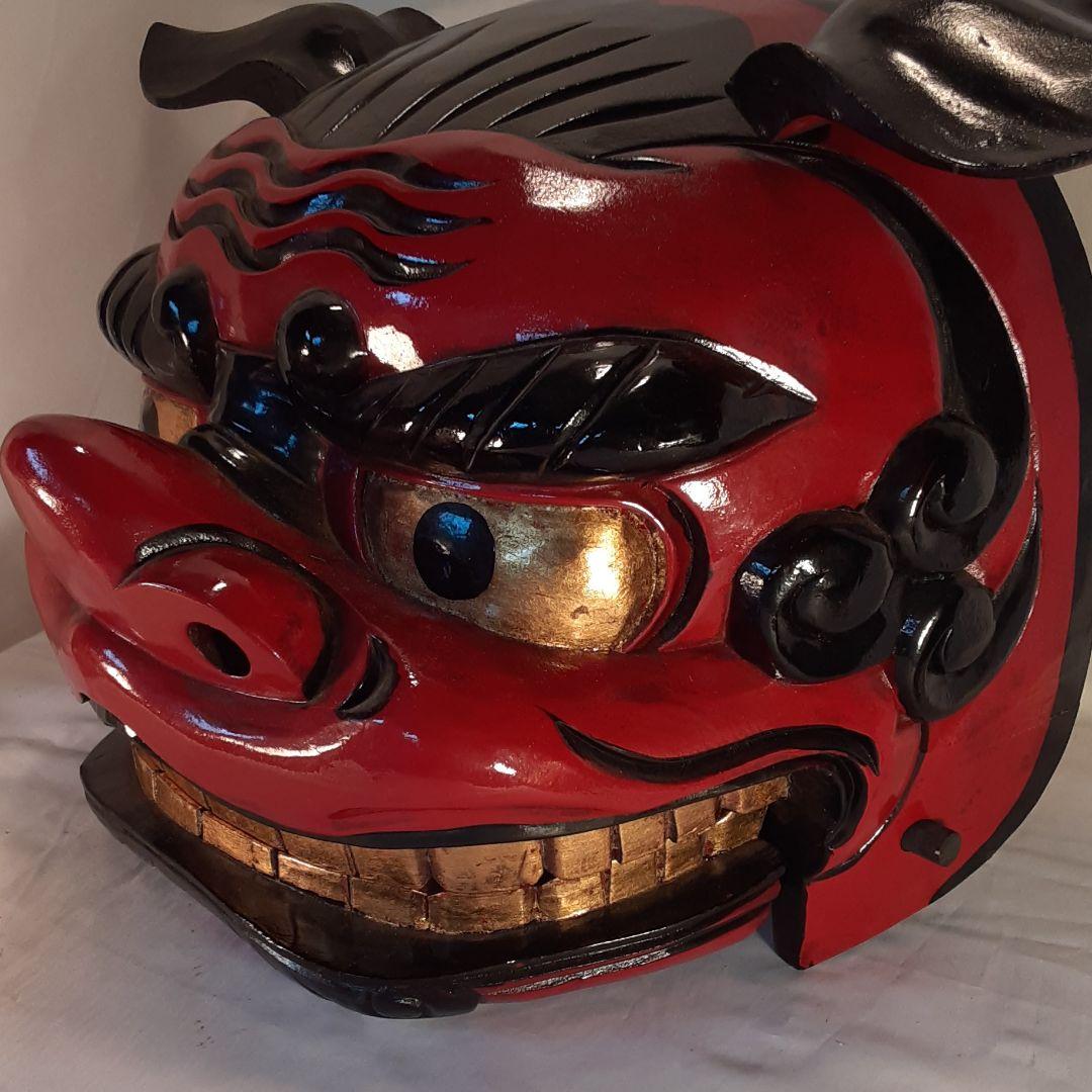 獅子頭 雌 木彫り 最新