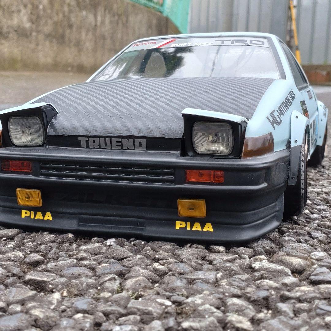 AE86 TRUENO 3DR ラジドリ ボディ D-CRAFTリトラ LED付