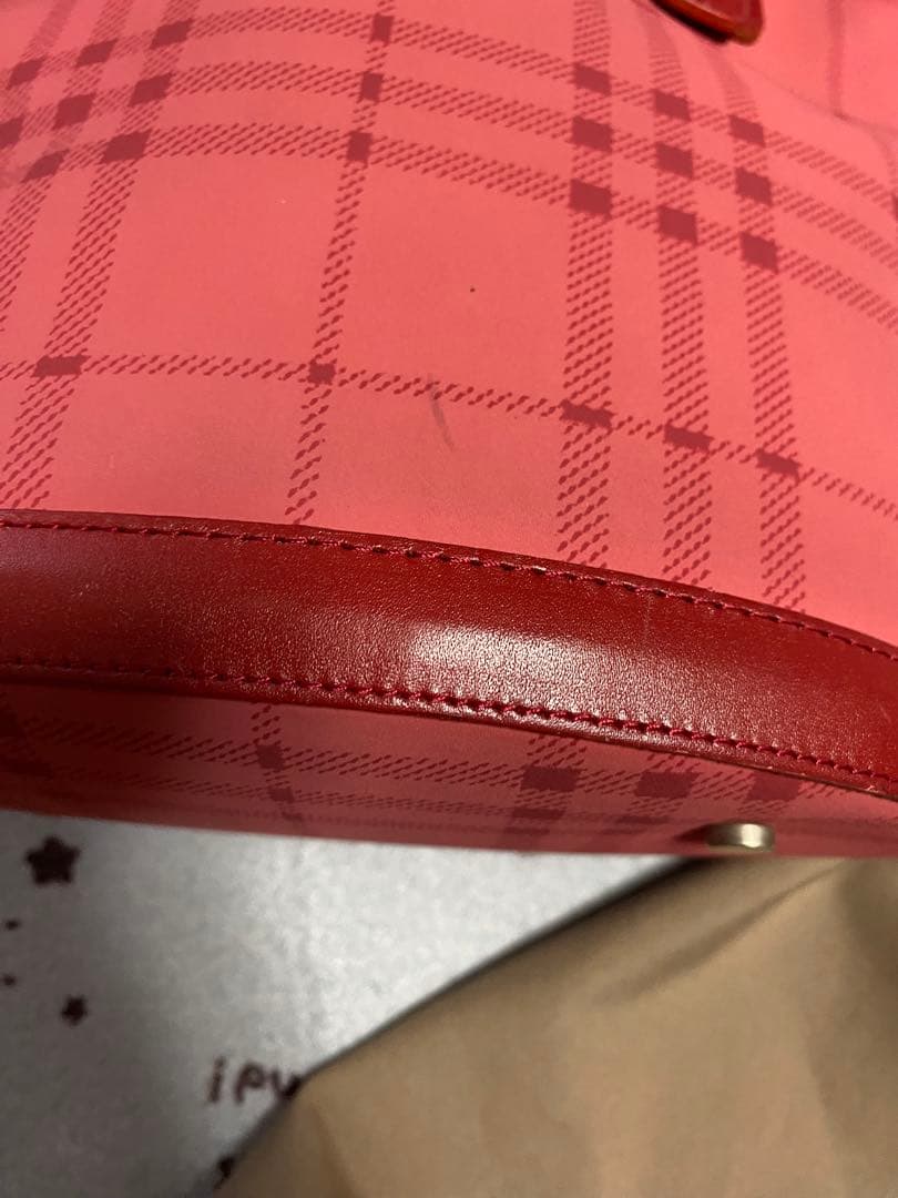 BURBERRY LONDON ノバチェック バケツ型 トートバッグ ピンク - バッグ