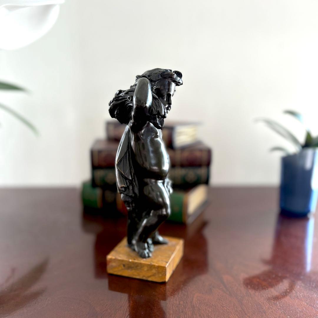 マンモス牙彫り 799g 高砂置物 信生作 芯彫り 最高級品 マンモス牙彫り