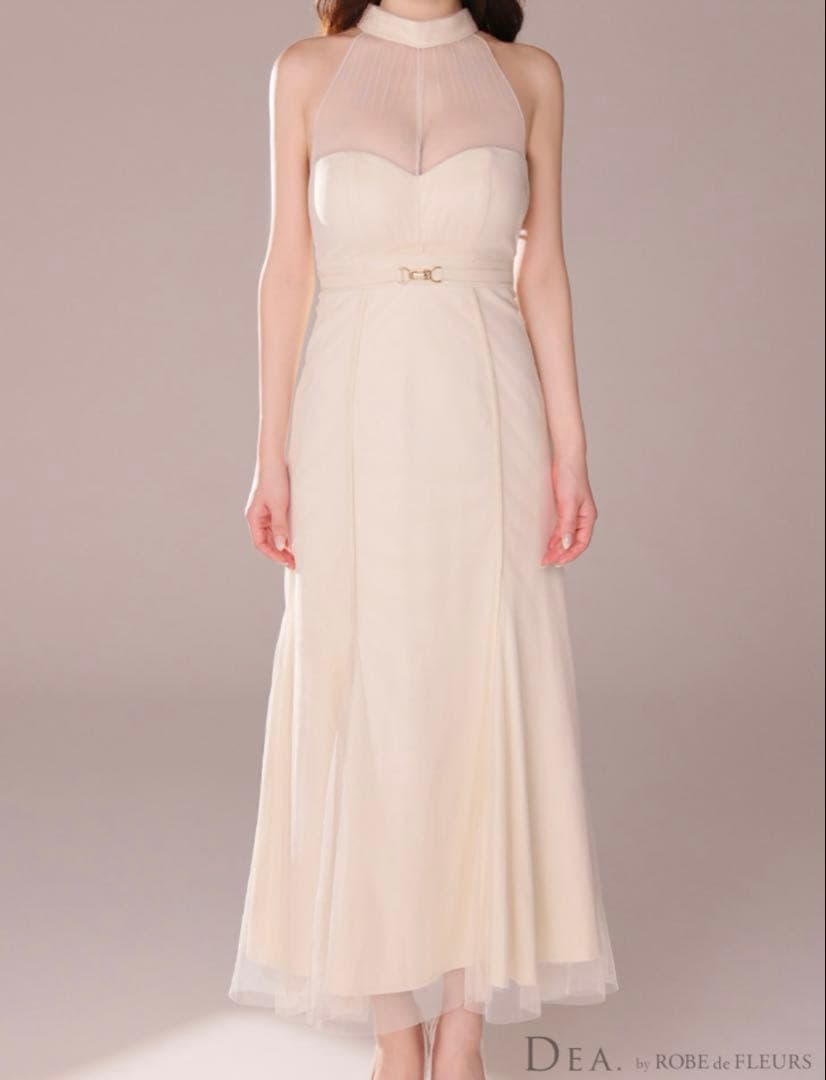 値下げ中‼️ Sugar ホルターネック ロングドレス キャバドレス アイボリー