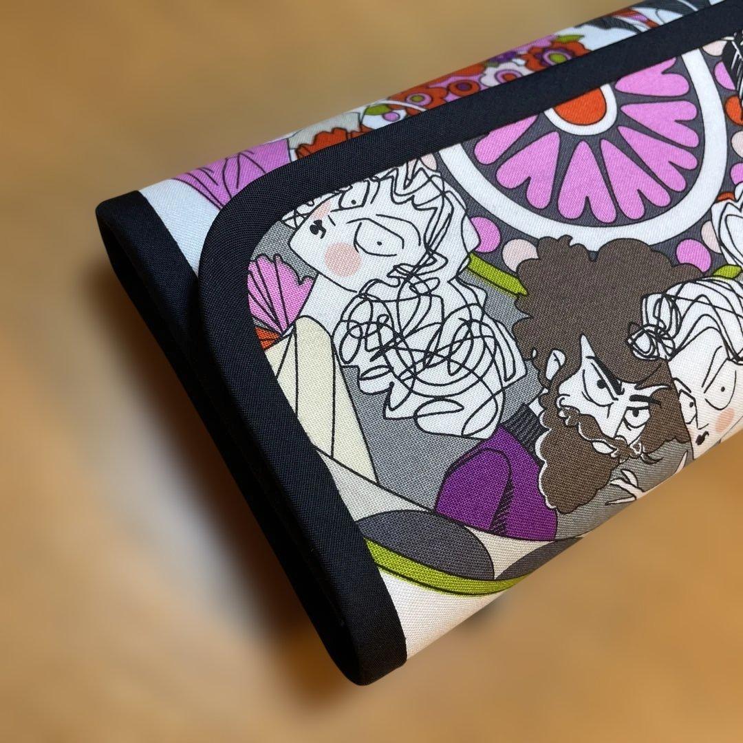 はなはなはち　長財布　やりくり財布　ハンドメイド　レア廃盤生地