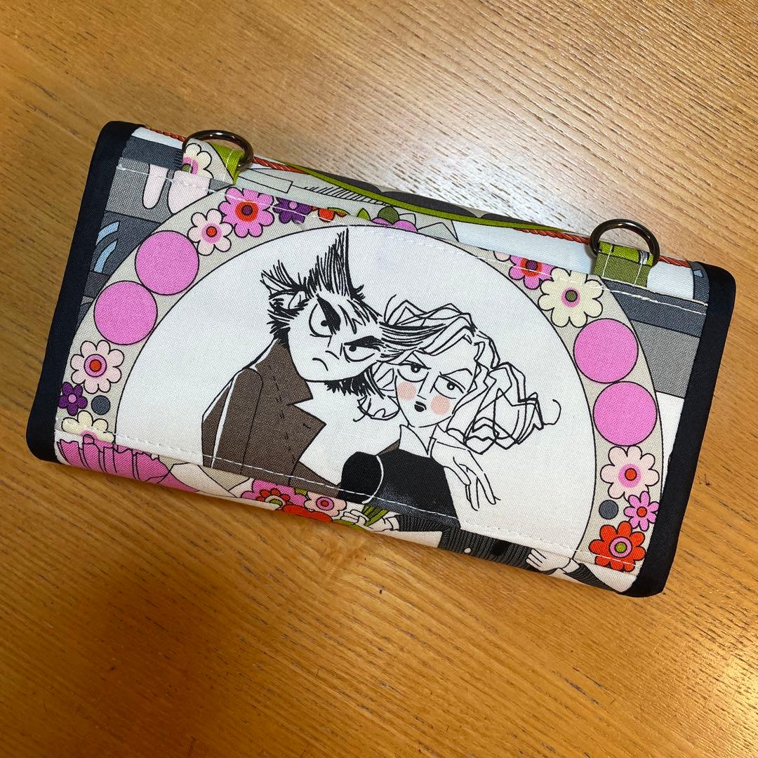 はなはなはち　長財布　やりくり財布　ハンドメイド　レア廃盤生地