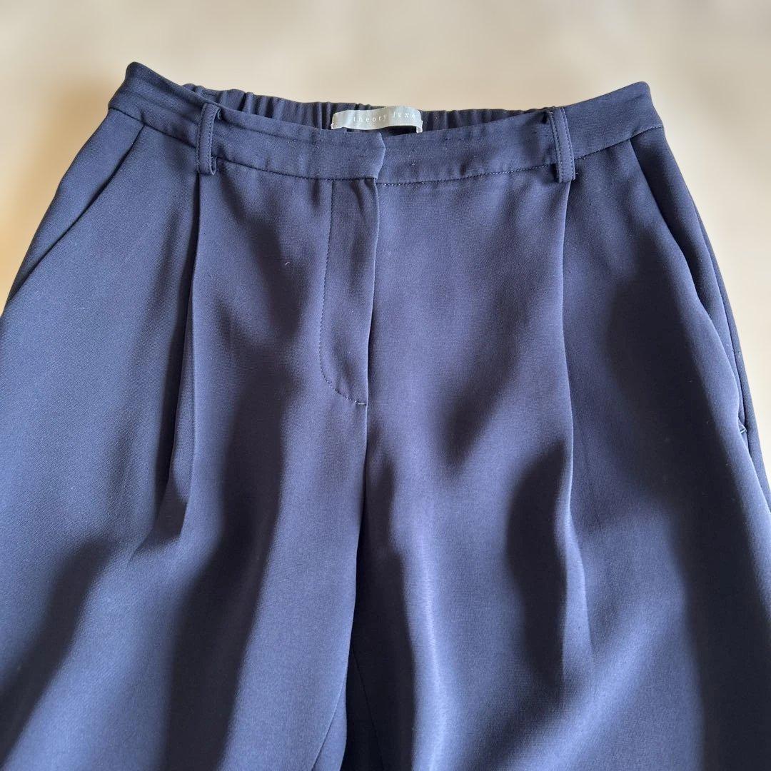 Theory luxe セオリーリュクス テーパードパンツ ネイビー 38 M - メルカリ