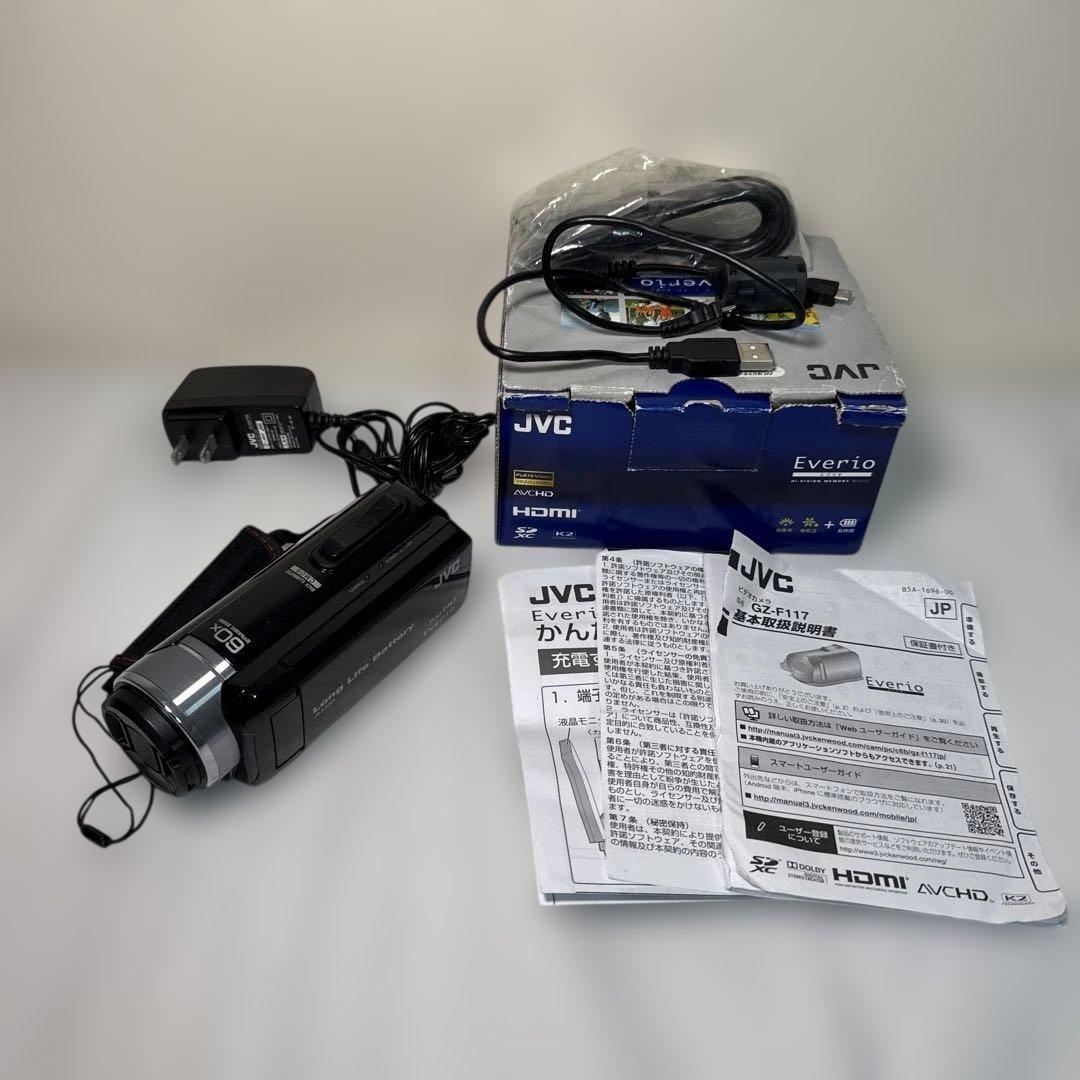JVC ビデオカメラ GZ-F117-B