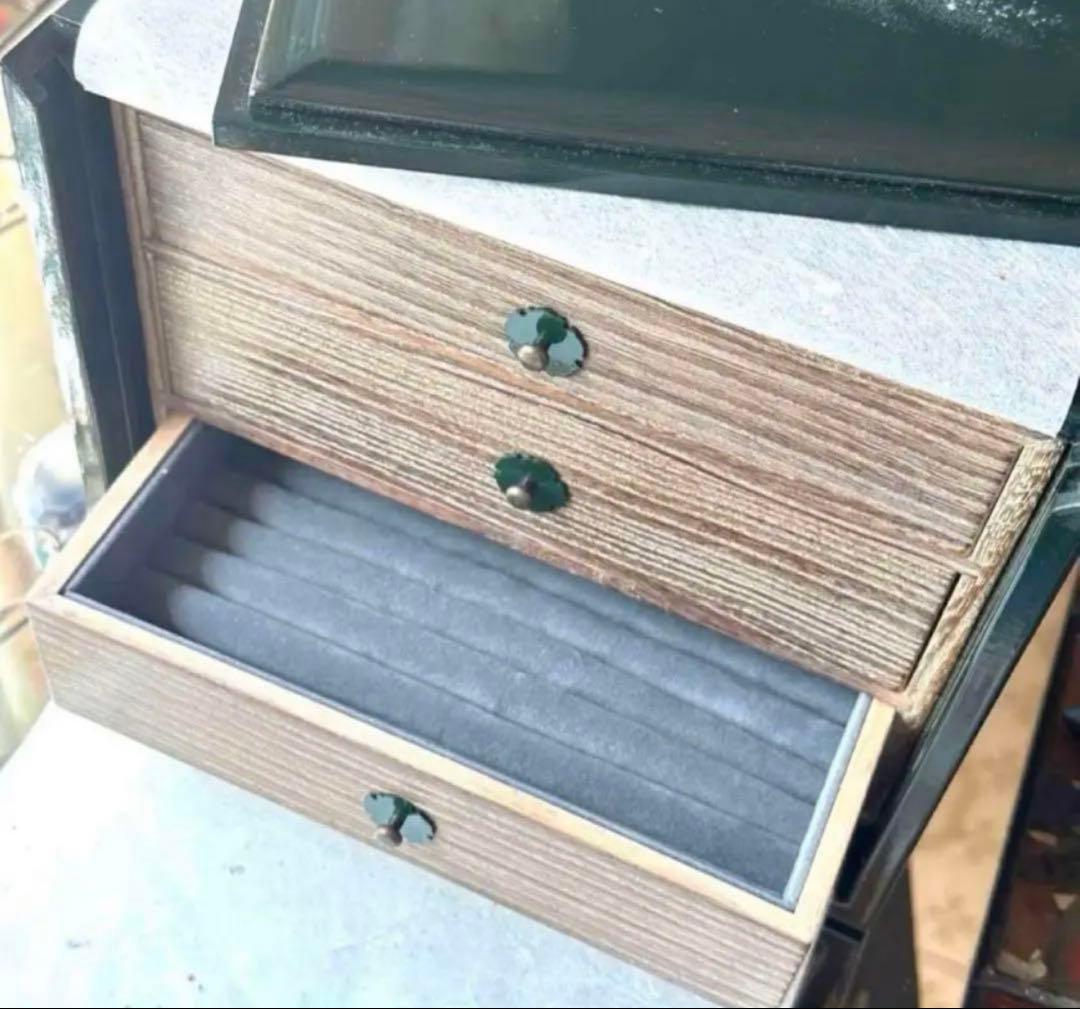 2191様感謝‼️ラストJAPAN輪島螺鈿蒔絵宝石箱「銀河-翠みどり」1点　愛蔵品