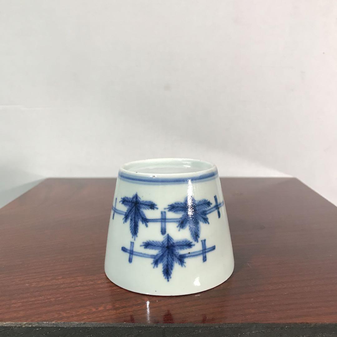 蕎麦猪口古伊万里柿右衛門藍九谷藍柿右衛門唐草蛸唐草